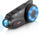 MAXTO Motorcycle Bluetooth Intercom with Camera M3 motorbike Helmet headset,6 Riders1000M intercom Communication system Kit,Wireless Interphone (Siri Google Assistant/Waterproof/FM/TF Card Max 128G)