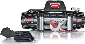 WARN 103254 VR EVO 12 Electric 12V DC Winch with Steel Cable Wire Rope: 3/8 inch Diameter x 85 feet Length, 6 Ton (12,000 lb) Pulling Capacity