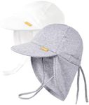 FURTALK Baby Sun Hat UPF 50+ Sun Protective Outdoor Adjusrtable Cotton Beach Hats for Unisex Baby