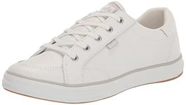 Keds Women's Center III Sneaker, White Leather, 10 M US