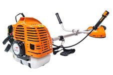 Double Eagle Crop Harvester - 2 Stroke, 43cc Brush Cutter and Grass Cutter Machine for Home Garden, Lawn & Agriculture | Petrol Engine Bush & Weed Trimmer Tools