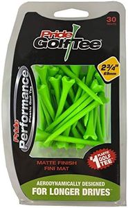 Pride Performance 2-3/4" Matte Finish Golf Tees, Green 30 count