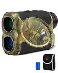 WOSPORTS Hunting Rangefinder, 800 Yards Laser Range Finder Target Lock with Vibration Alert, Distance/Scanning/Speed Mode for Hunter Archery, Upgraded Battery Cover