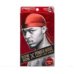 Kiss Red Power Wave Velvet Luxe Durag (Burgundy)