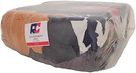Industrial Cotton Wipers Mixed Colour Bag of Rags 10KG Large Pack - 10kg Bag of Sweatshirt Rags