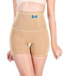 Dermawear Women's Blended Mini Body Shapewear (DMSL_BeigeLarge)
