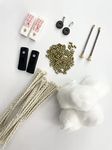 Package replacement fix kerosene petrol fuel lighter compatible (100 flint stone, 30 wick, 2 wadding cotton, 5 cotton, 2 rubber gasket, 2 spring screws, 2 steel flint wheel)