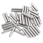 Yesallwas 100Pcs 3mm x 18mm Dowel Pin 304 Stainless Steel Shelf Support Pin Metal Fasten Elements Used On Precise Location (3mm x 18mm 100 PCS)