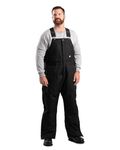 Berne Men's Icecap Insulated Bib Overalls, Large, Short, Black