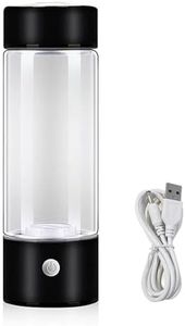 450ml Hydrogen Water Bottle Rich Alkaline Ionizer Generator Cup USB Portable Mug (Black)
