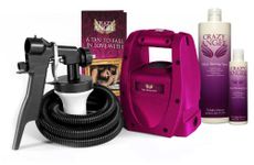 Crazy Angel - Airbrush Spray Tanning Kit - Airbrush Petite Kit. Professional Easy Use System