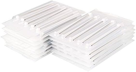 Beauty7 Sterilized Surgical Steel Piercing Needles 10PCS 10G Gauge 2.5mm Body Ear Navel Nipple Piercing, 10G, Stainless Steel, no gemstone