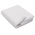 DORTALA Massage Table Warmer, Twin Electric Heated Mattress Pad Bed Warmer with 3 Heat Settings, Overheat Protection, Machine Washable, Ideal for Home Spa, White