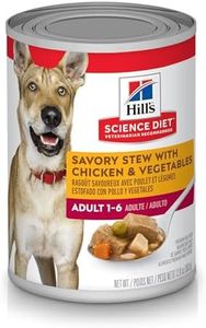 Hill's Science Diet Adult Wet Dog Food, Savory Stew with Chicken and Vegetables, 363g, 12 Pack, Canned