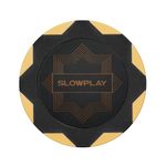 SLOWPLAY Nash Clay Poker Chips, 14 Grams Heavyweight Clay Composite, 40mm Large Chips in Bulk, Pack of 50 in Gold Without Denomination