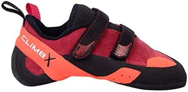 Climb X Red Point NLV Women's Climbing Shoe 2019 (Women's 12/ Men's 10.5, Red), Red, 6 Narrow