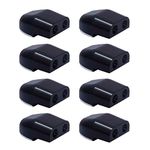 CITKOU 8Pcs Deer Whistles for Car Dual Construction (Black)