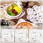 Bowl Cozy Template 3 Sizes,Bowl Cozy Wrap Pattern Template for Quilting, DIY Craft Stencil Cut on Fold Template for Sewing Patchwork Soup Bowl Pad