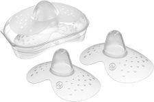 MAM Nipple Shields Size Medium, Breast Shields with Sterilisable Travel Case, Breast Protectors to Support and Enhance Breastfeeding, package may vary