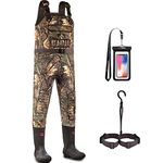 DRYCODE Chest Waders for Men, Neoprene Fishing Waders with 600G Boots, Waterproof Insulated Camo Duck Hunting Waders