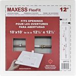 MAXESS Flexfit 12" Spring Fastened Plastic Access Panel, Outside Panel Dimensions 13-3/4" x 13-3/4", Fits Openings from 10" x 10" to 12-1/2" x 12-1/2". Save by Purchasing 10 Pack ASIN: B0CLX523JG