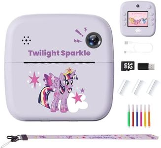 My Little Pony Rainbow Series Children Print Camera, Toddler Camera Toy, Kids Camera Instant Print, MLP Gifts for Childern Age 6-12,Twilight Sparkle