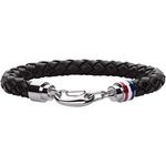 Tommy Hilfiger Jewelry Men's Leather Bracelet Black - 2700510