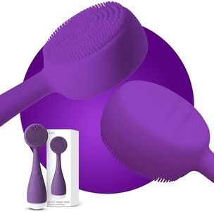 PMD Beauty Clean Mini - Smart Facial Cleansing Device with Silicone Brush & Anti-Aging Massager - Waterproof - SonicGlow Vibration Technology - Clear Pores and Blackheads - Lift,Firm,and Tone Skin