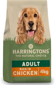Harringtons Complete Dry Adult Dog Food Chicken & Veg 4kg (Pack of 3) - Made with All Natural Ingredients (Packaging may vary)