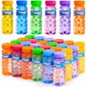 JOYIN 12 Pack Bubble Bottles (4oz Bubbles Solution), Bubbles Party Favors for Kids, Bubbles Wand Bulk, 6 Colors Large Bubble Kit, Easter Basket Stuffers for Toddler, Summer Toddler Outdoor Toys