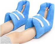 Heel Protectors (1 Pair) - Heel Support Cushion for Heel Pain Bedridden Heel Protector Pillow Bed Sores with Cooling Gel Pack Pressure Relieving Foot Protector Cushion