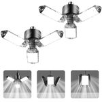 Kofarrten LED Garage Lights, Super Bright 8000LM Garage Lights, 80W 6500K Deformable LED Garage Ceiling Lights Shop Lights for Garage, Workshop, Basement，Warehouse (2 Packs)