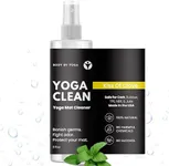 Yoga Clean - 100% Natural Yoga Mat Cleaning Spray and Deodorizer To Fight Odor and Protect Your Mat | Made In The USA | 8 oz Safe For Cork, Rubber, And All Fabric | Yoga Gift Idea