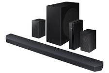 Samsung HW-Q910D/ZC Soundbar with 9.1.4ch, Subwoofer, Wireless Dolby Atmos, Q-Symphony, Active Voice Amplifier, Game Mode Pro, Built-in Voice Assistant [Canada Version] (2024)