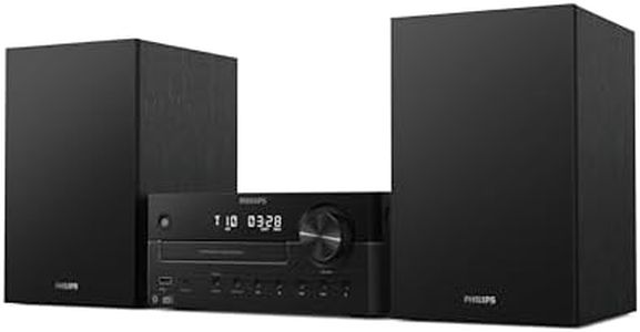 Philips TAM4555M2 Micro Hi-Fi System – 100W, Bass Reflex Speakers, DAB+/FM, CD, USB, Audio-in, Bluetooth 5.4, Auracast, Remote Control, Digital Sound Presets, Eco Packaging