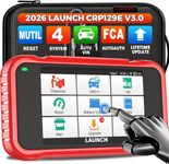 LAUNCH Car Diagnostic Tool CRP129E V3.0 OBD2 Scanner 4 System ENGINE/ABS/SRS/AT OBD2 Code Reader with 12 Reset Service TPMS/Oil/EPB/SAS/DPF/BMS/Throttle Reset/Injector Code/Auto Vin,Free Update