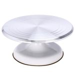 Dorence Potter's Wheel - Yellow/Gold Stainless Steel Sculpting Wheel (23x23x15 cm) Dorence Metal Cake Turntable - Cake Turner for Decorating & Baking - Smooth Bearing for Easy Rotation - Durable