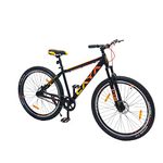 Caya Fade Cycle for Adult Boy & Girl (+12 yrs) | Tyre: 27.5" inch | Steel Frame 18.5 Inches | Ideal Height 5.2 ft | Double Alloy Rim | Dual Disk Brake & Front Suspension Bicycle (Geared) (Matte Black)