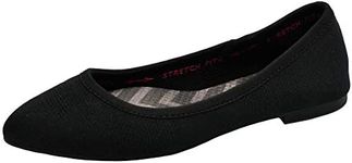 Skechers Women's Cleo-Wham Ballet Flats, Black, 10