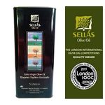 Sellas, Greek Extra Virgin Olive Oil, 5Lt, Tin