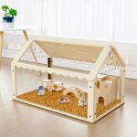 Hamster cage Wooden with Acrylic, D