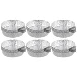 Uonlytech 200 Pcs Aluminum Foil Weighing Dish Disposable Trays Aluminum Tray Aluminum Foil Weighing Tray Measuring Weigh Boat Sample Weighing Trays Silver Liquid Powder Aluminum Foil Pans