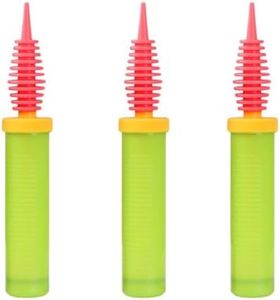 3 Pcs Green Balloon Pumps for Quick and Easy Inflation, Handheld Two-Way Dual Action Air Pump Manual Balloon Inflator, Ball Pump with Double Action Pumping for Birthday Parties and DIY Decorations