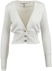 Maglia donna Guess Agnes cardigan sweater cream white E24GU14 W3YR23Z37J2 M