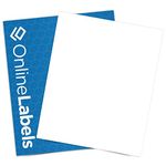 Online Labels Sticker Paper, 100 Sheets, White Matte, 8.5 X 11 Full Sheet Label, Inkjet Or Laser Printer, Online Labels