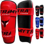 Mytra Fusion Shin Pads (Red, L/XL)