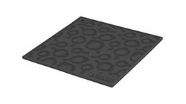 Lodge AS7SKT31 Square Silicone Skillet Trivet, 7" (Black)