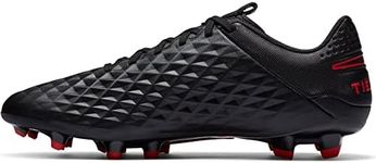 Nike Legend 8 Academy Fg/mg Mens Multi-Ground Soccer Cleat At5292-060 Size 4.5, Black/Dark Smoke Grey-chili Red, 4.5