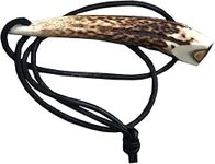 H E STAG Antler Attention Horn Gun Dog Whistle | Training High Pitch Whistle for Training Hunting Shooting | Dog Horn | Ideal for Training and Hunting | Coming with Leather Strap…