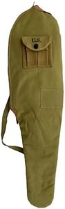 Warcraft Exports WW2 M1 CARBINE FLEECE LINED CANVAS CASE WITH CARRY STRAP Marked US OD Color